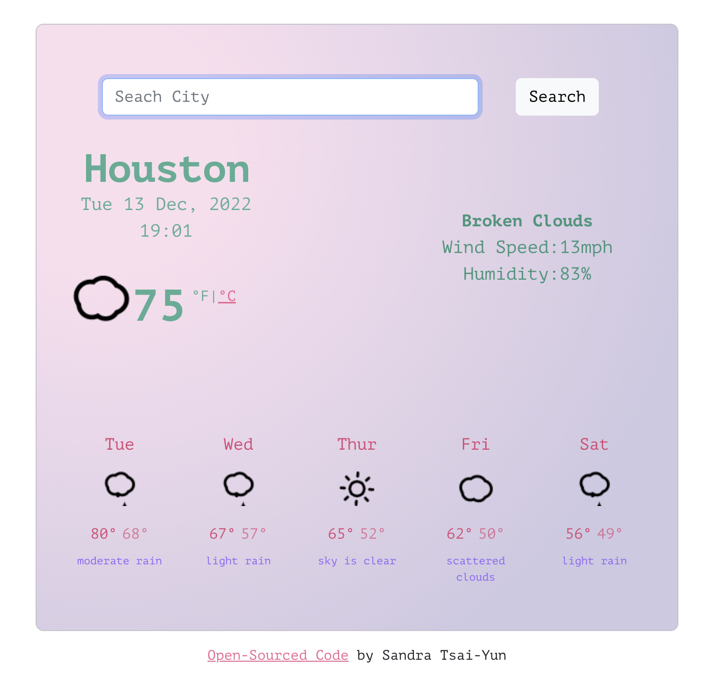 Weather Project Using React